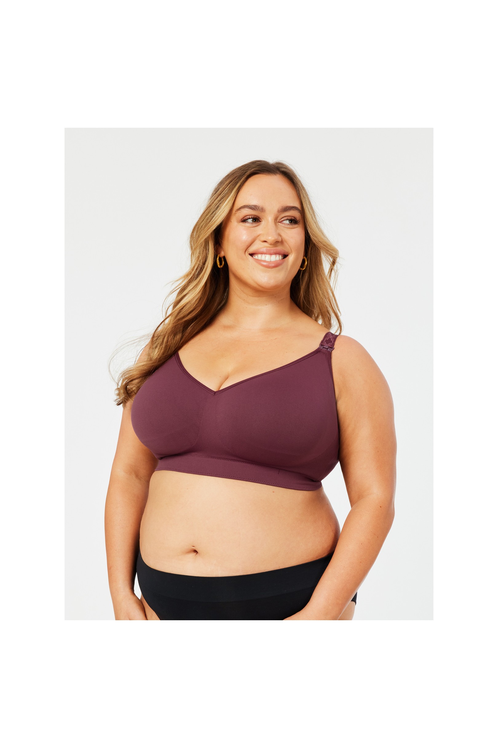 Cake Sugar Popping Candy Busty Maternity & Nursing Bra (F - H Cup) - Black main image 1