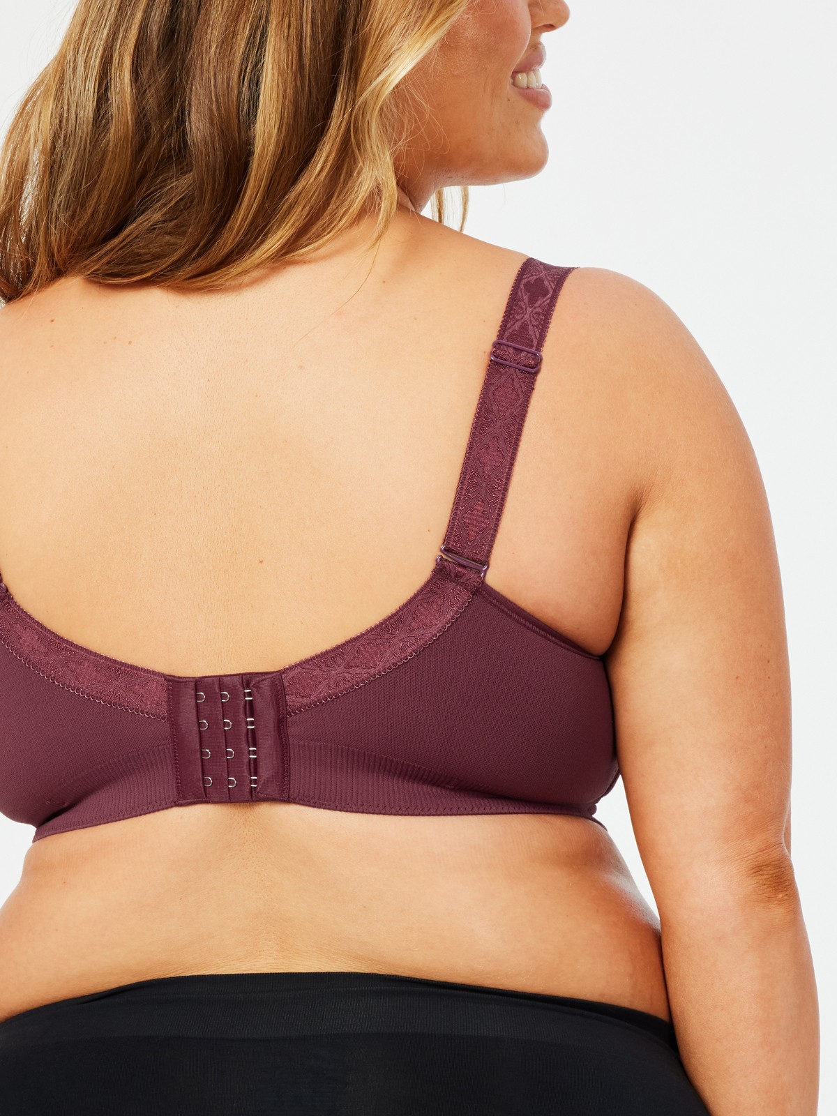 popping candy nursing bra - plum