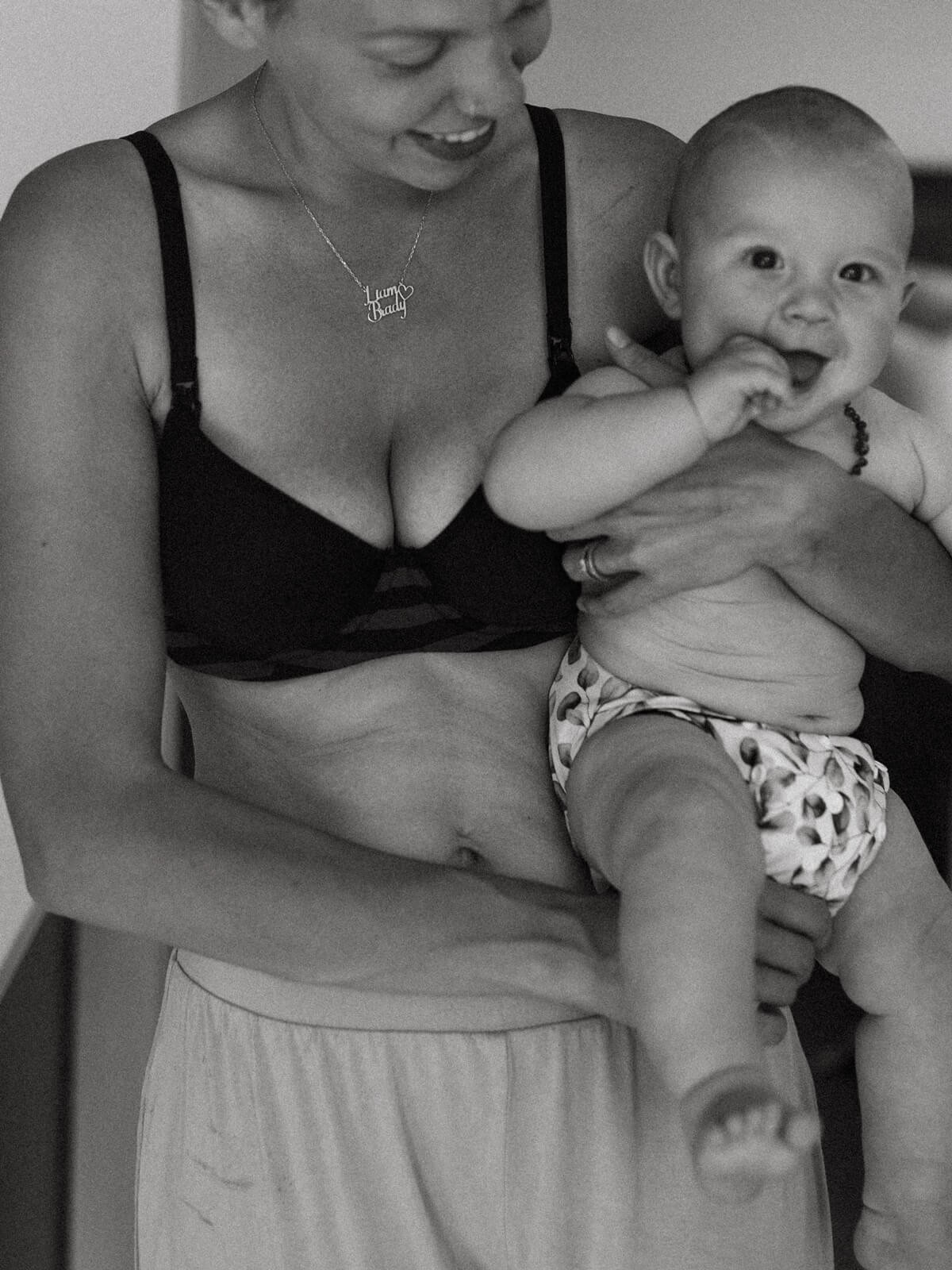 lamington nursing bra - black