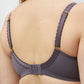 taffy non wire nursing bra close up back view - grape