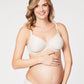 waffles contour nursing bra close up - beige