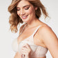 waffles contour nursing bra drop down cups - beige