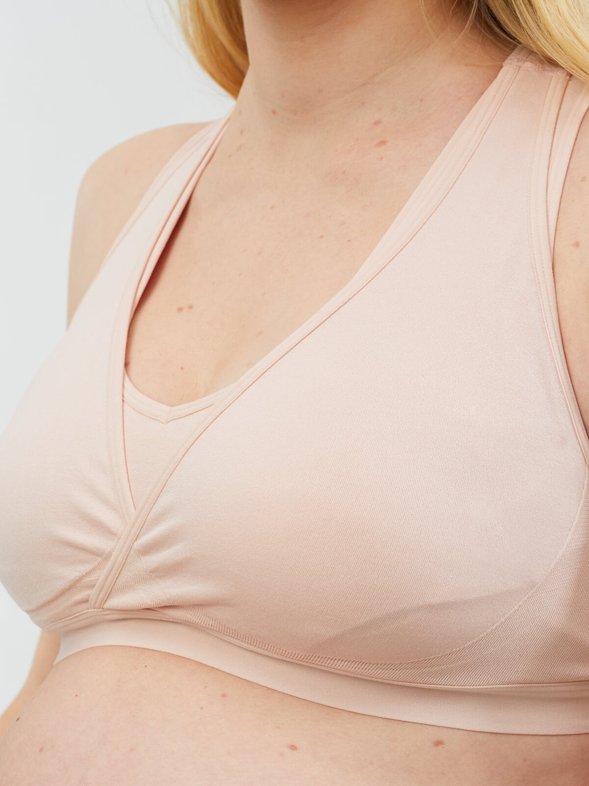 Women Nursing Pumping Bra ,Handsfree Breast Feeding Bra Three Position Hook  and Eye Closure Pregnant Underwear Bra 