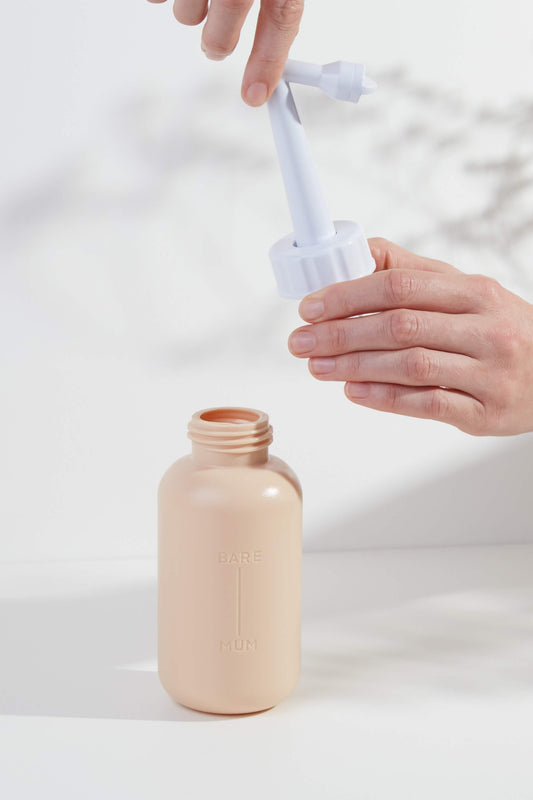 perineal wash bottle angled neck 