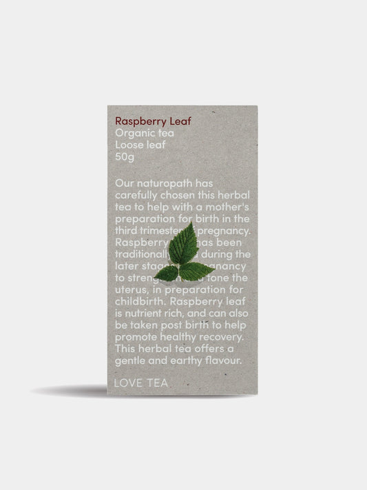 raspberry leaf tea box
