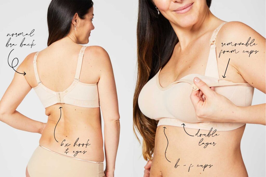 beige rock candy nursing bra